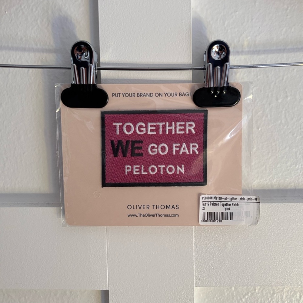 Peloton x Oliver Thomas Together We Go Far Patch